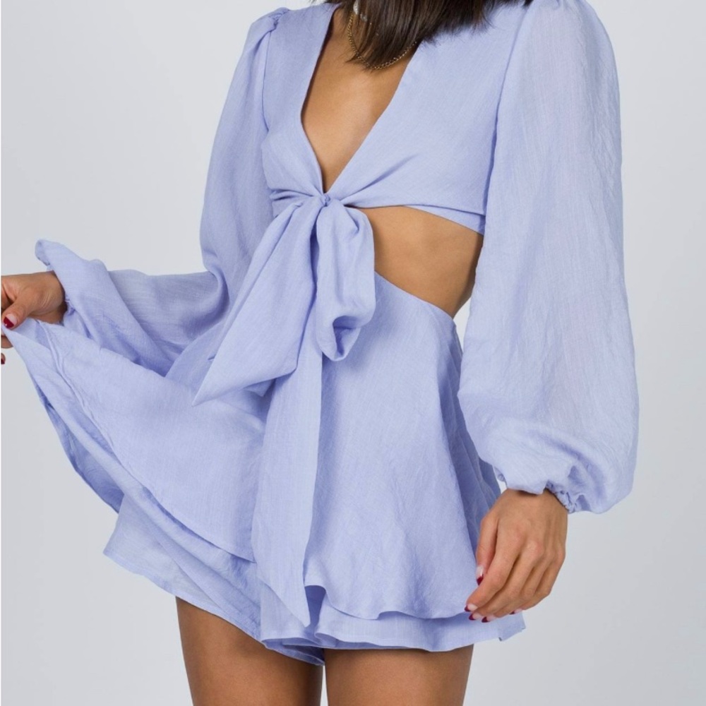 Princess Polly “oceane romper blue”